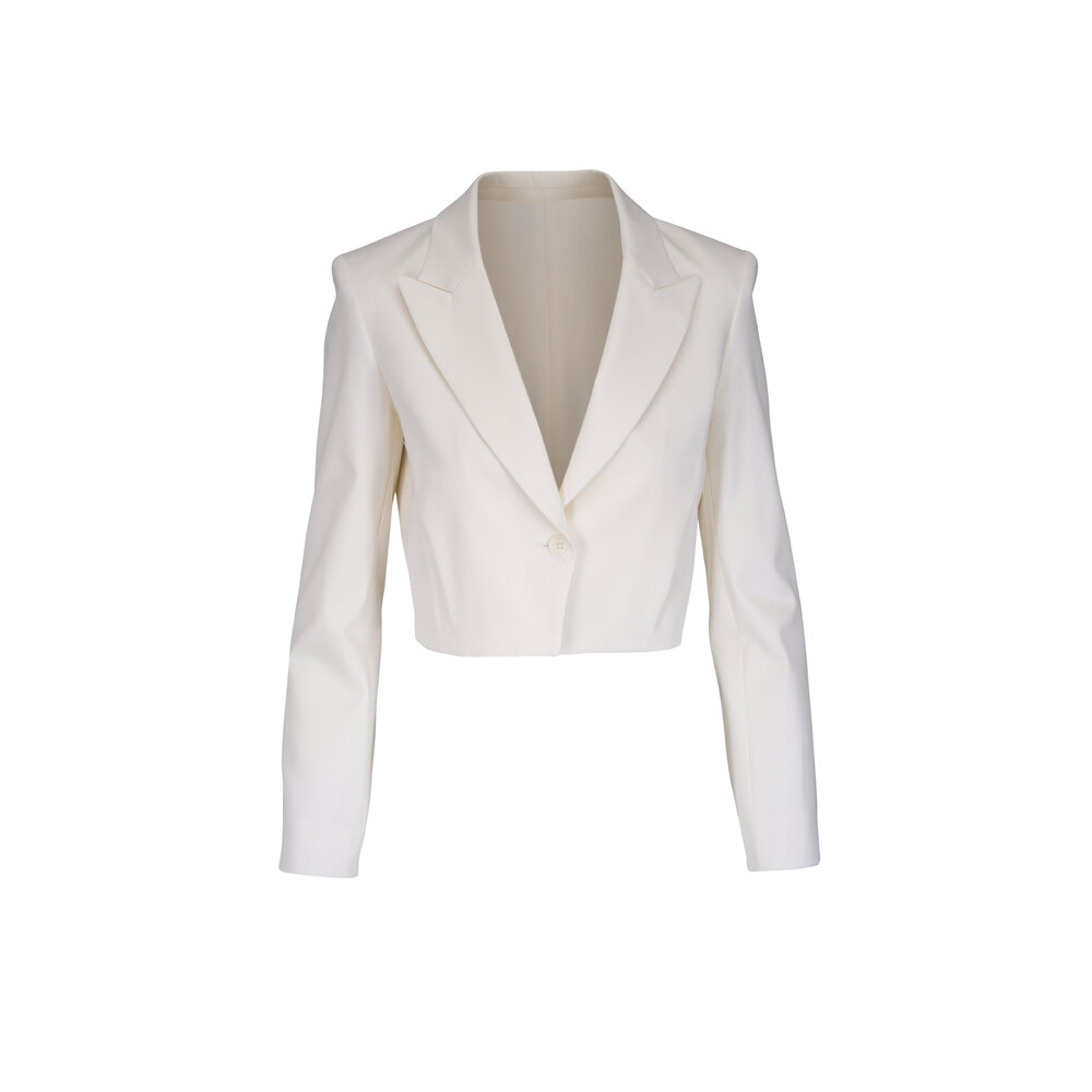 CLANE 新品未使用DAD CROPPED TAILORED JACKET Crop jacket with buckles ultrablack | Calliope