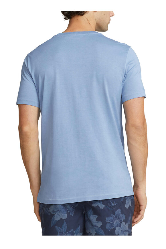 Ralph Lauren Purple Label - Blue Cotton Pocket T-Shirt 