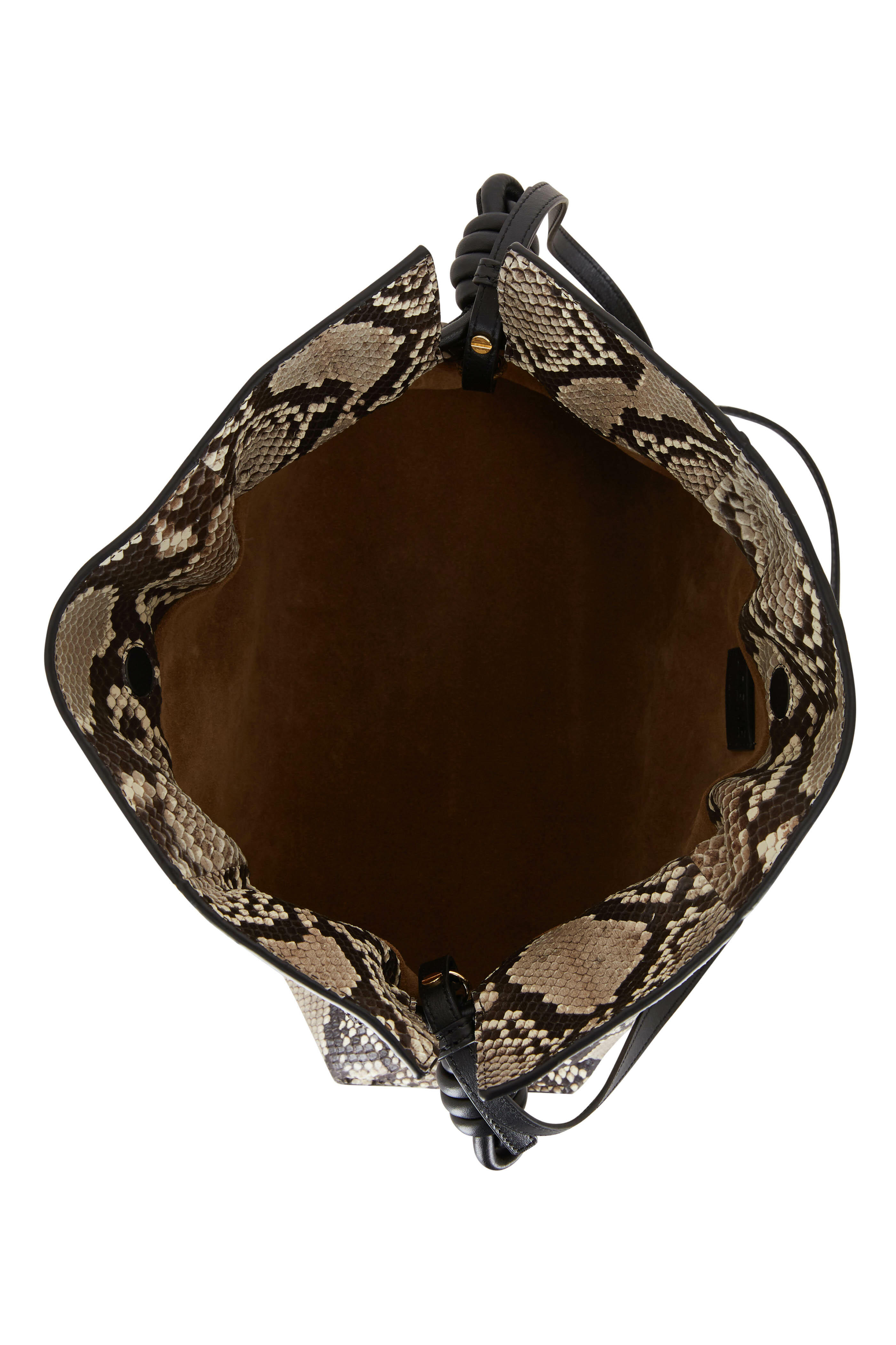 Loewe - Flamenco Natural Python Knot Bag