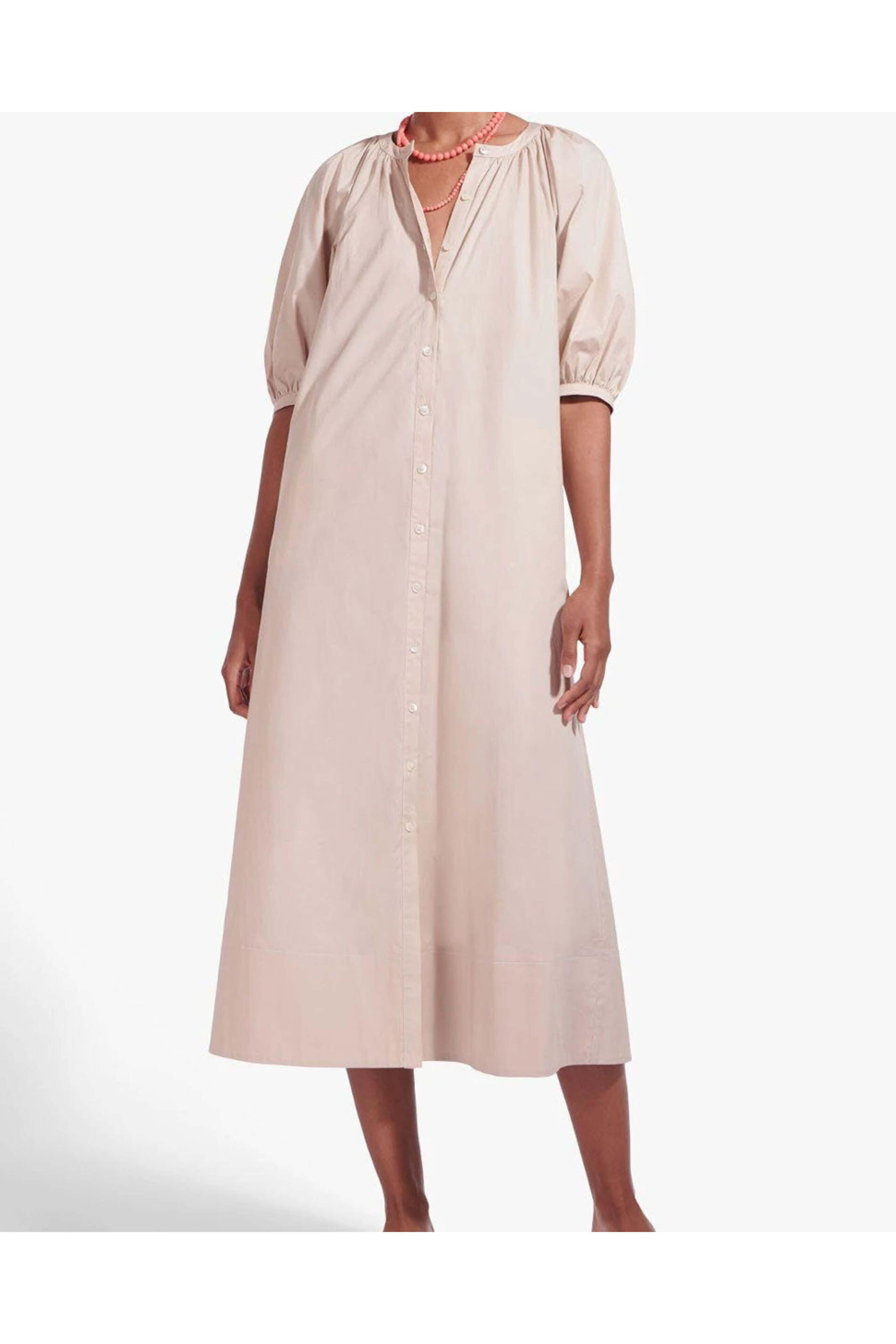 Staud - Biscotti Vincent Midi Dress