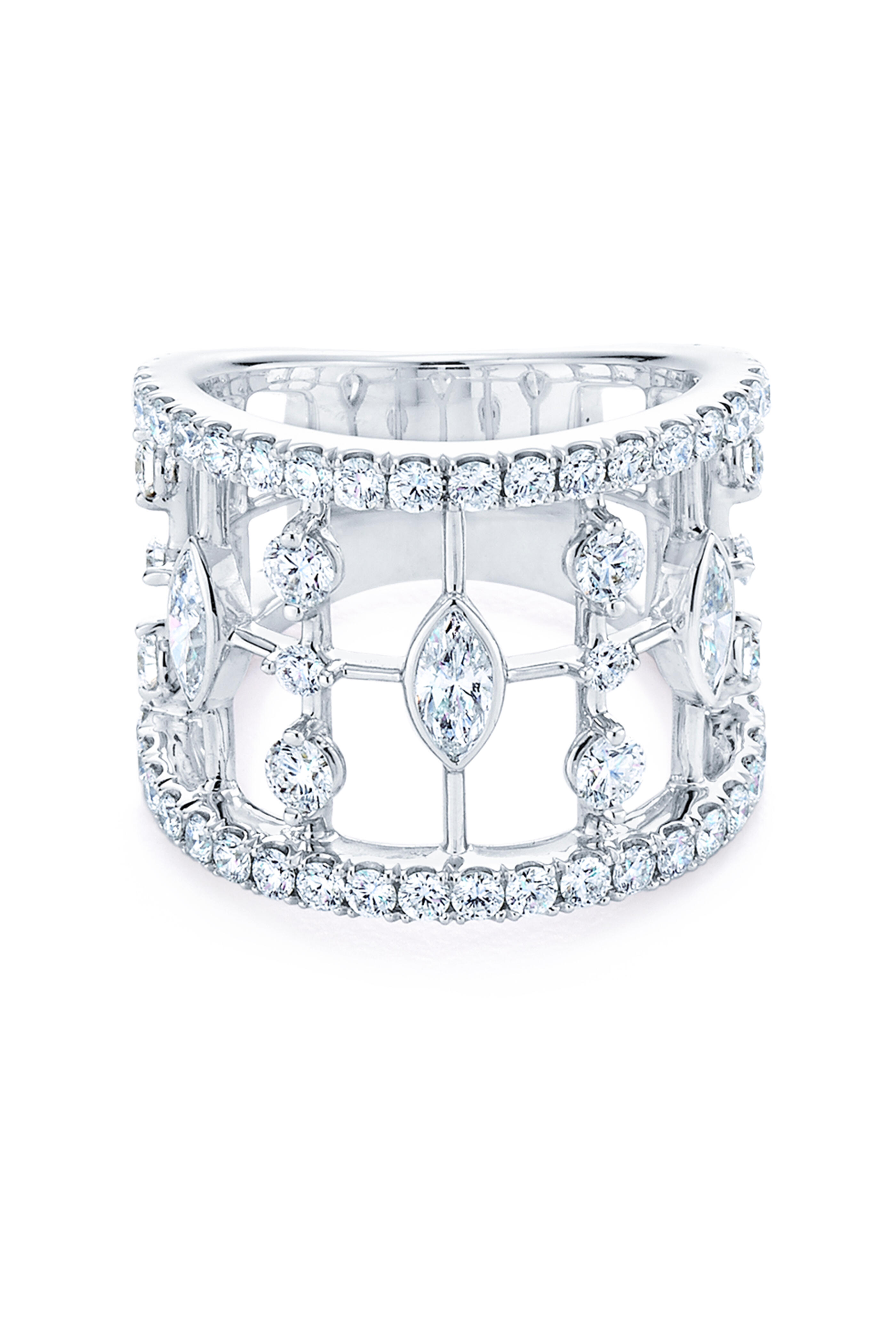 Kwiat - Starry Night White Gold & Diamond Fancy Ring