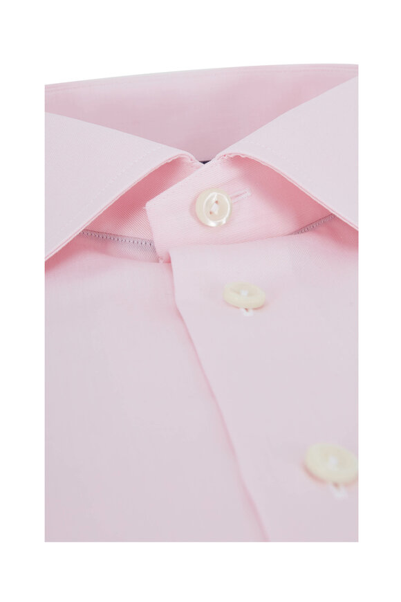 Eton Light Pink Signature Twill Dress Shirt - view 2
