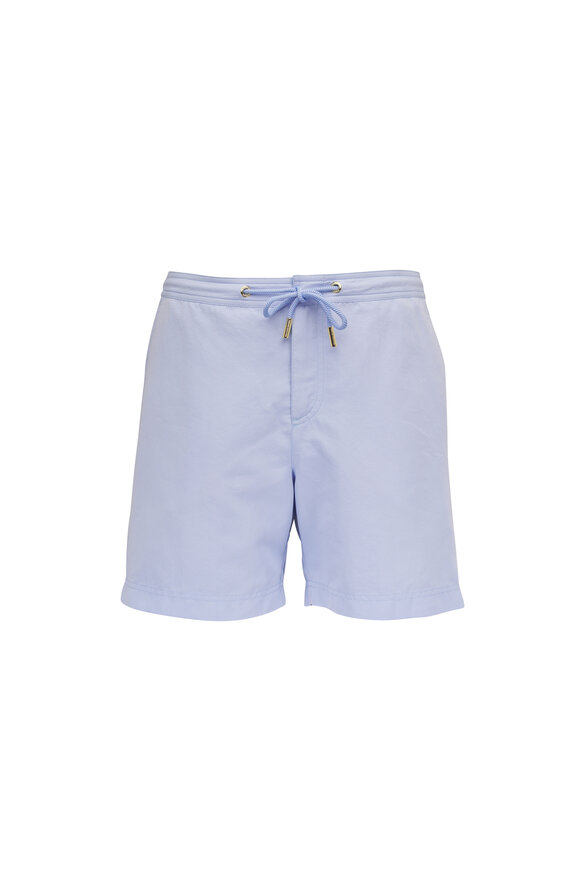 Orlebar Brown Bulldog Wave Blue Swim Trunks - view 1