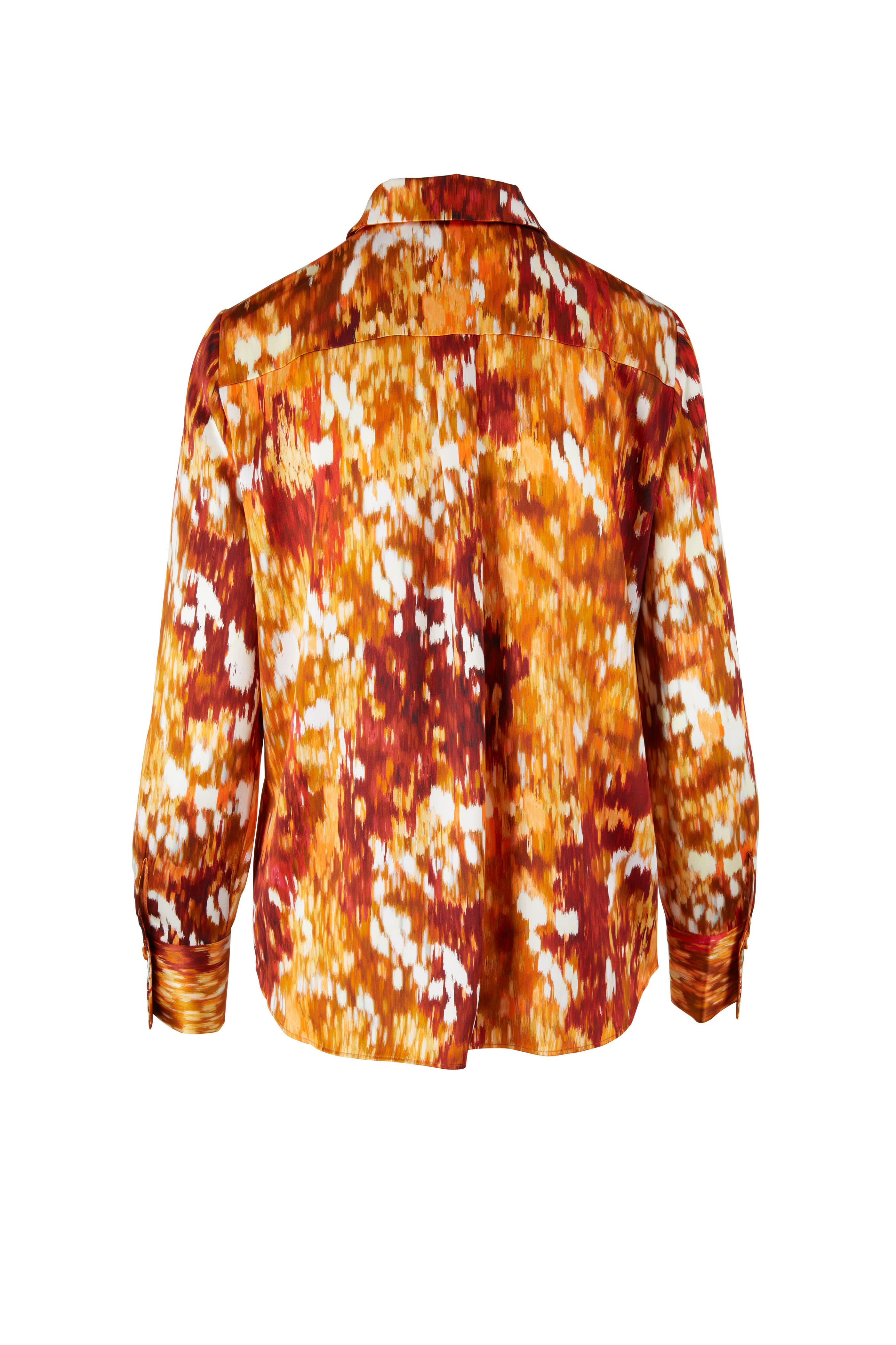 Lafayette 148 New York - Scottie Ember Orange Blouse