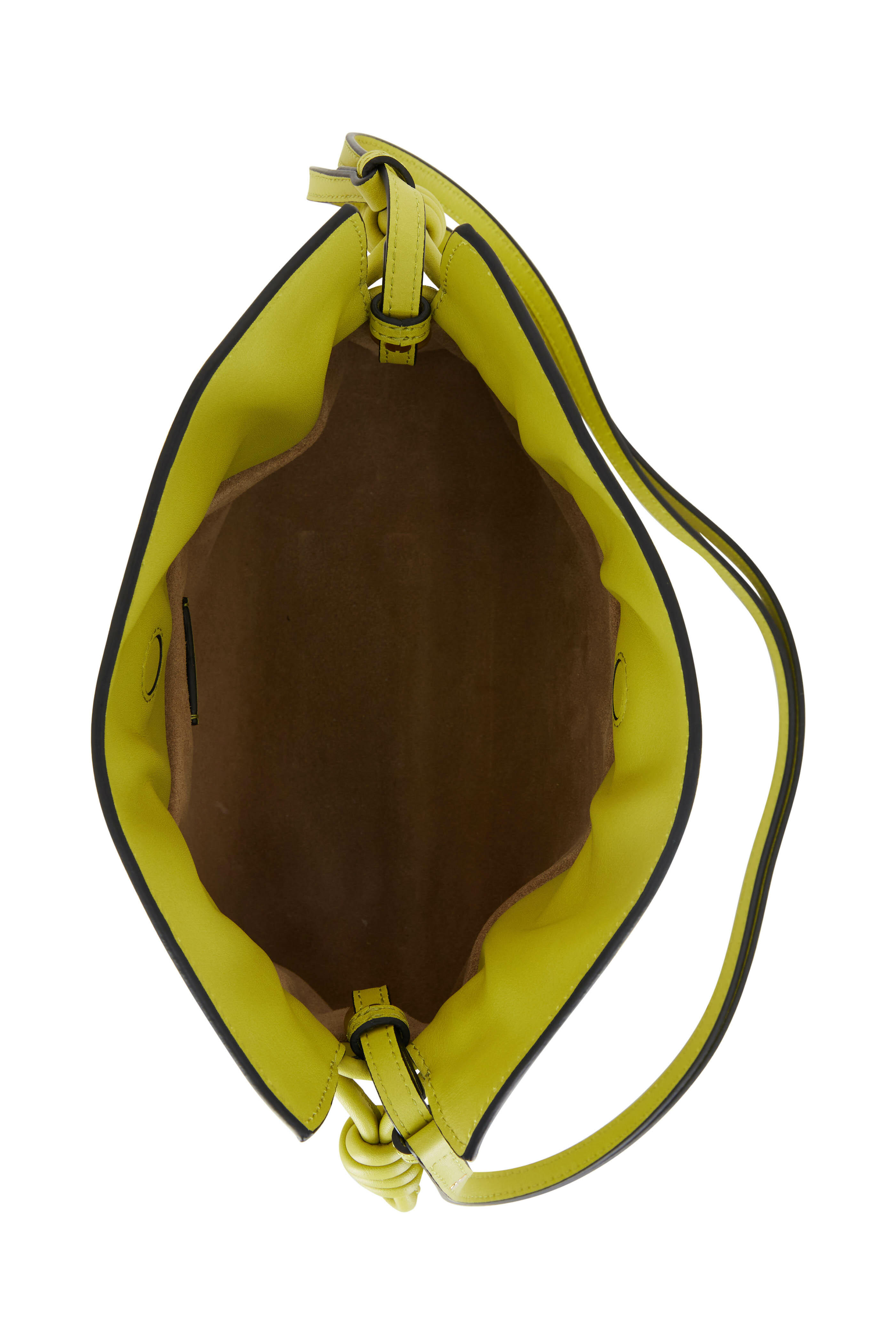 Loewe - Flamenco Lime Yellow Mini Knot Bag