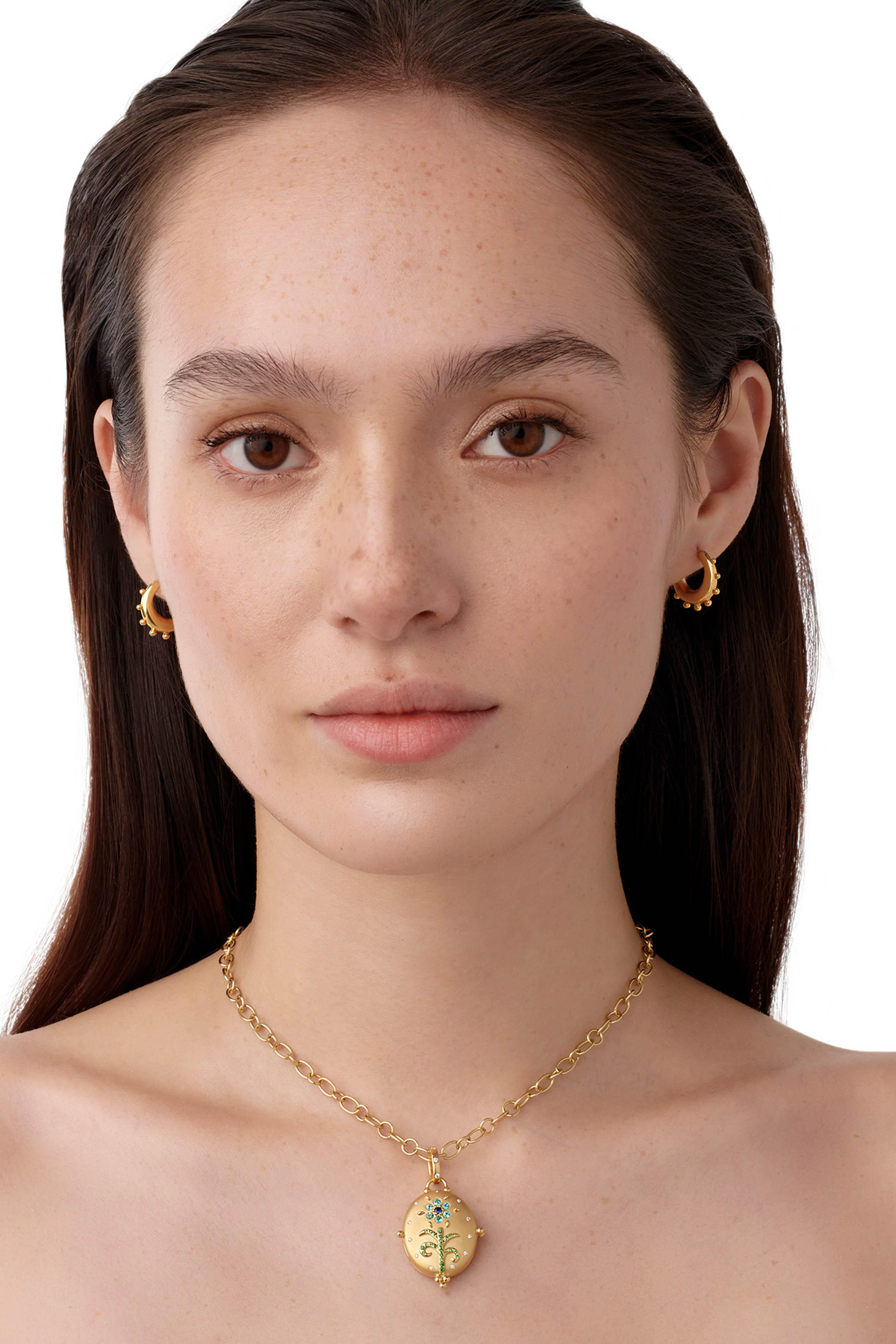 Temple St. Clair - 18k Gold Small Paraiba Primavera Locket