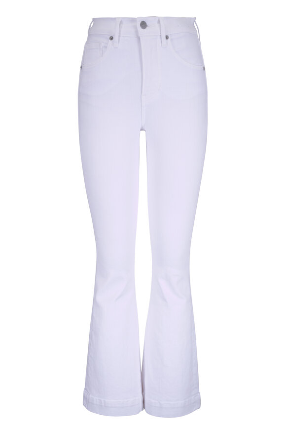 Veronica Beard Carson White Ankle Flare Jean - view 1