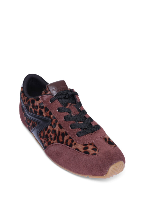 Rag & Bone Ultra Slim Retro Runner Animal Print Mocha Sneaker