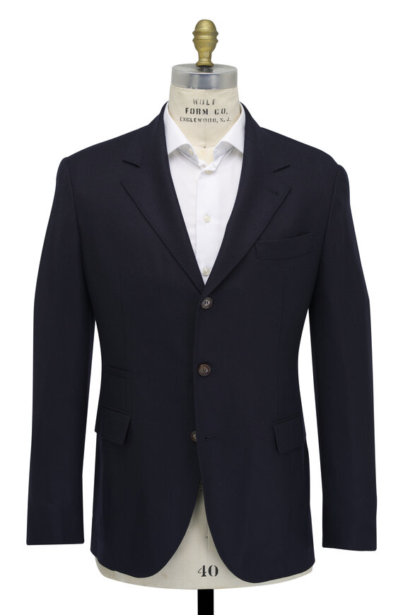 Brunello Cucinelli - Three-Button Navy Cashmere Sportcoat