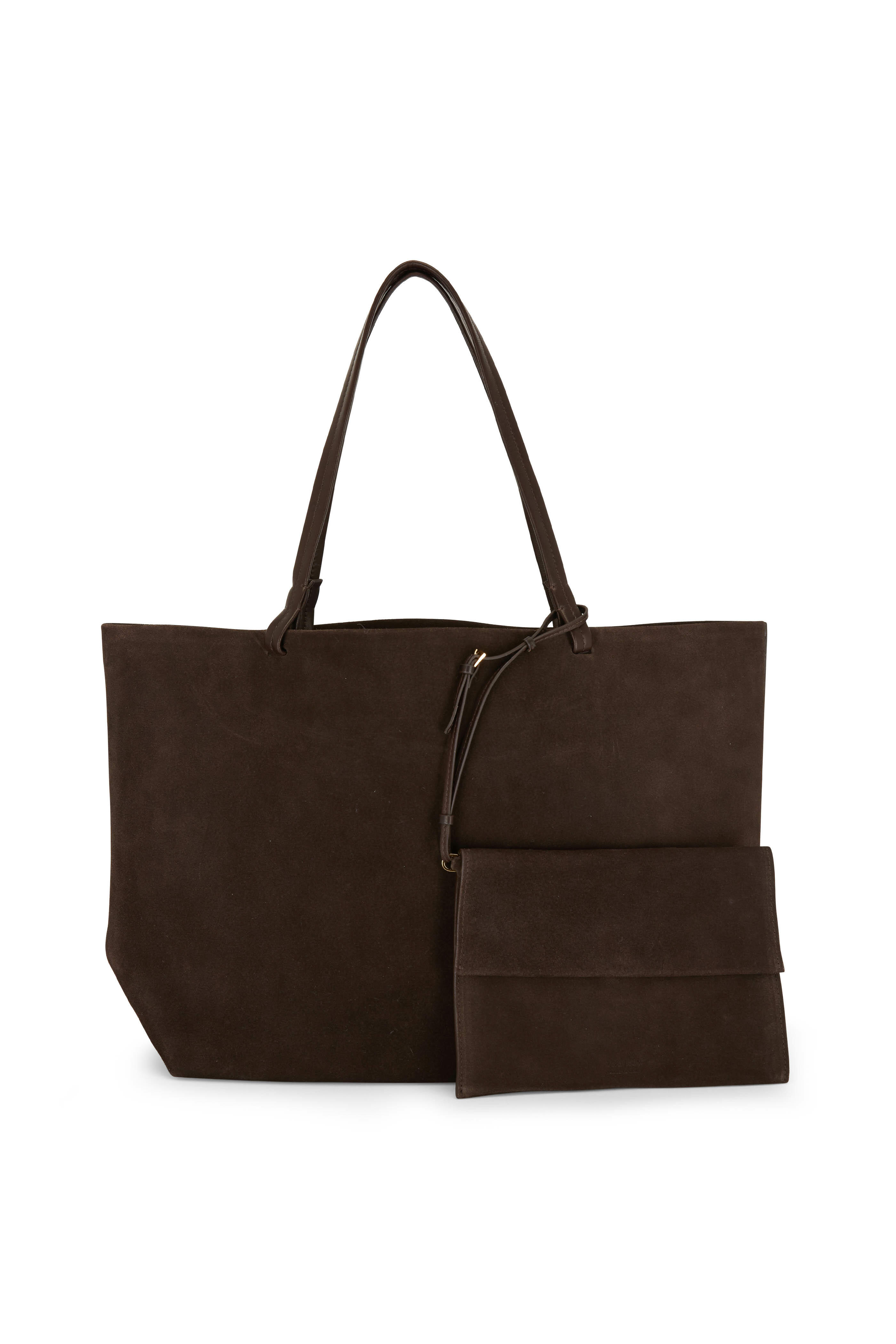 The Row - Park Lux Espresso Suede Tote