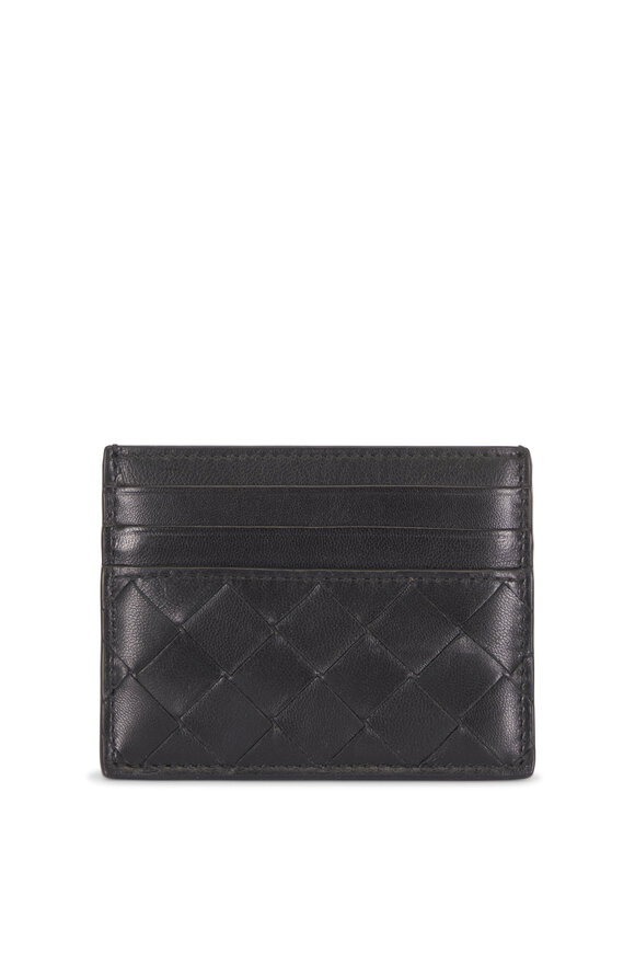 Bottega Veneta Black Intrecciato Card Case - view 2