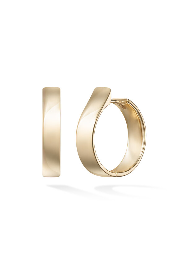 Melissa Kaye 18k Yellow Gold Medium Honey Hoop Earring - view 1