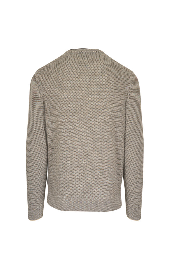 Loro Piana Varallo Angel & Cream Cashmere Mélange Crewneck - view 2