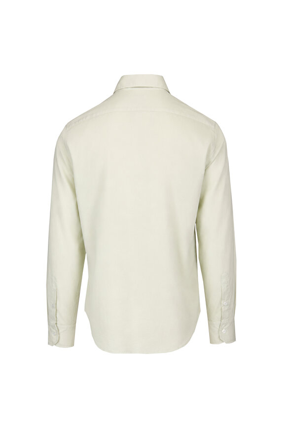 Fedeli Pale Ivy Cotton Sport Shirt - view 2