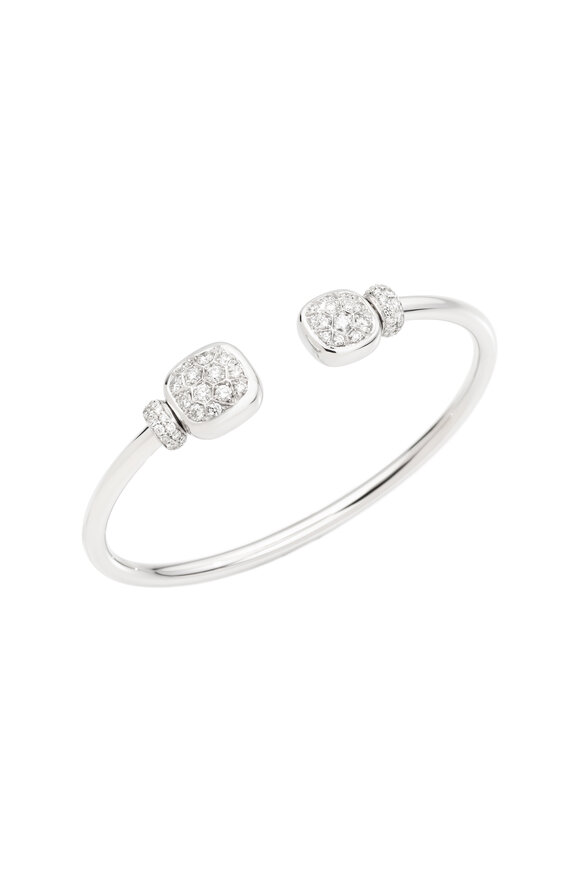Pomellato - Nudo Diamond & White Topaz Cuff Bracelet 
