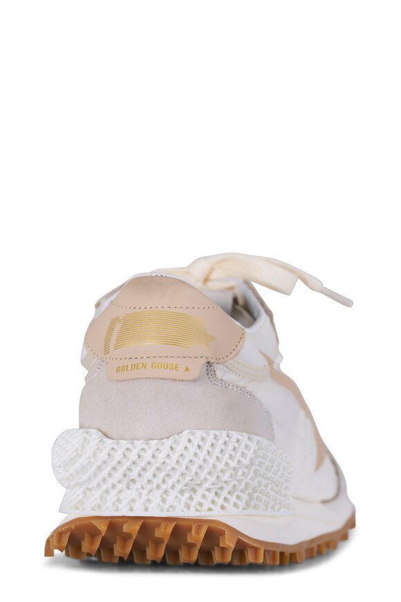Golden Goose Marathon Beige & Gray Printed Star Sneaker - view 5
