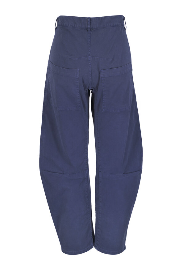 Nili Lotan Shon Admiral Blue Curved Pant - view 3