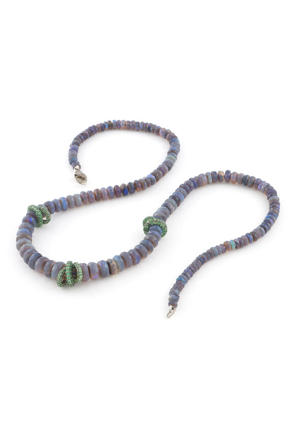 Sylva & Cie - Dark Opal Bead Necklace