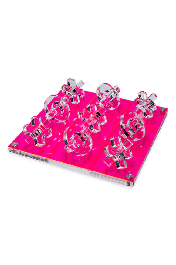 Luxe Dominoes Luxe Tic Tac Game in Neon Pink