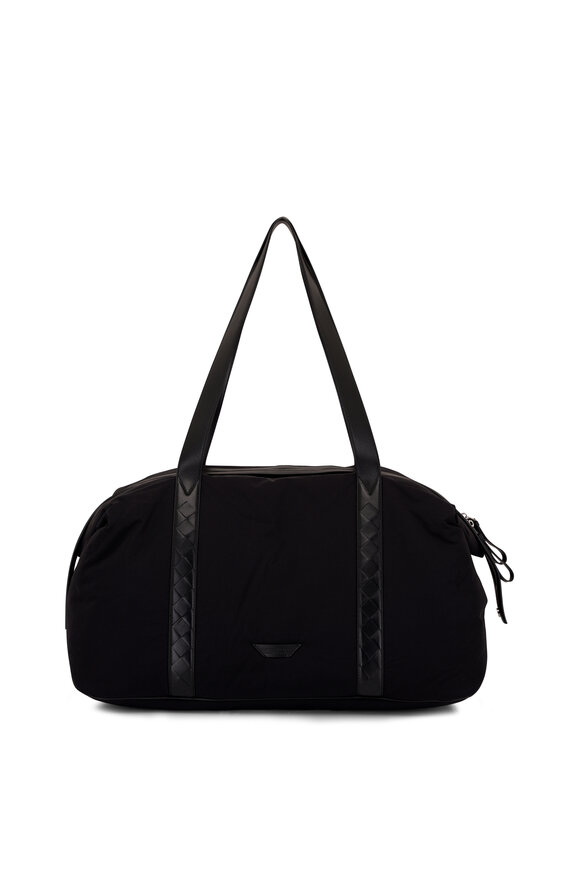 Bottega Veneta - Large Crossroad Weekender Black Duffel Bag 