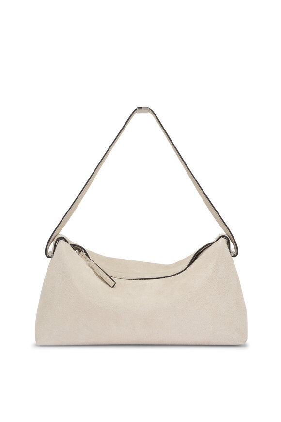 Totême Pearl Belted Suede Clutch