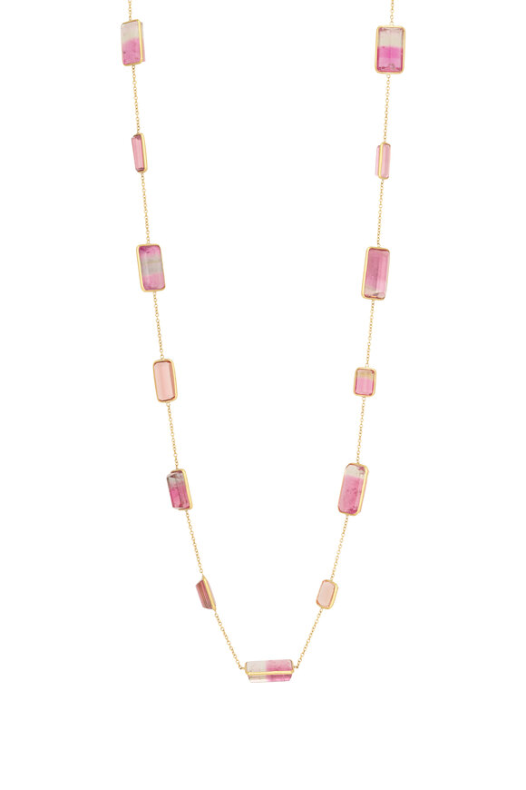 Renee Lewis 18k Yellow Gold Antique Tourmaline Necklace - view 1