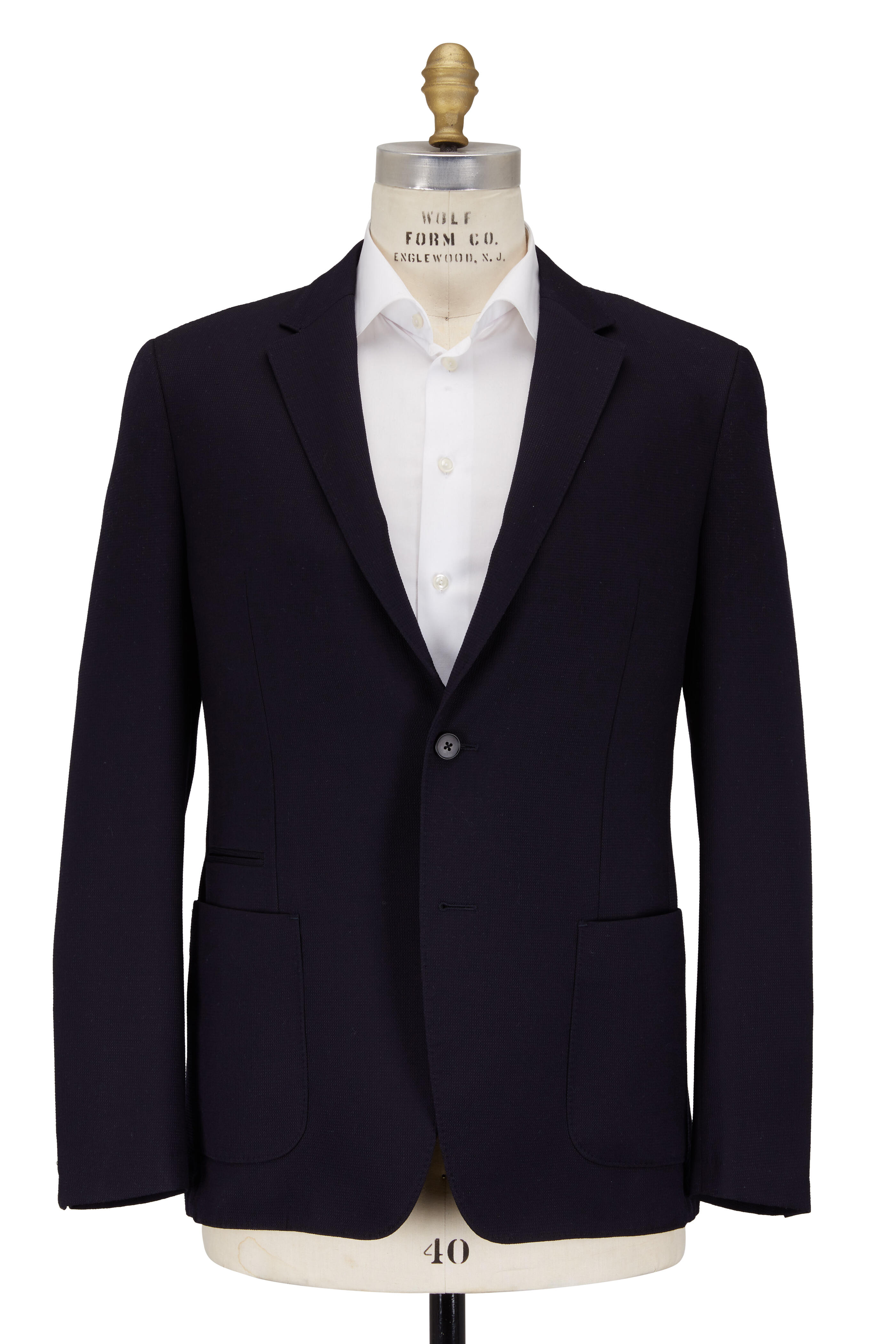【最終値下】Z ZEGNA ジーゼニアTECHMERINO WASH&GO Z Zegna - Navy Wool Techmerino Wash & Go Sportcoat