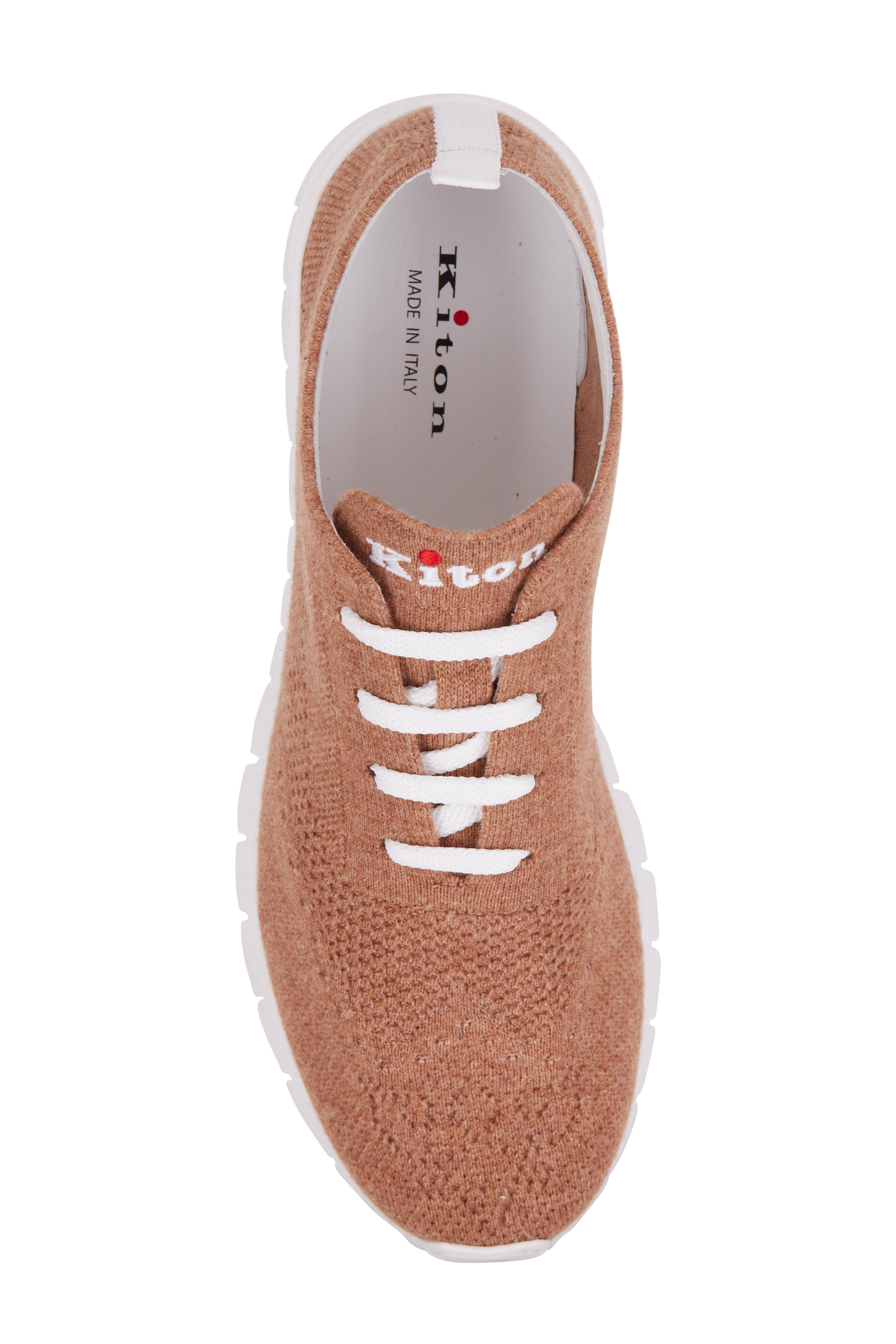 Kiton - Tan Cashmere Sneaker - view 7