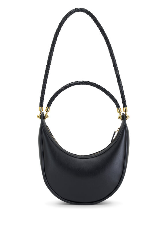 Bottega Veneta - Hula Hoop Black Leather Shoulder Bag