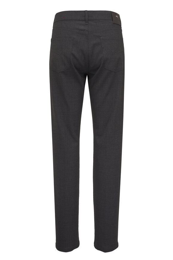Marco Pescarolo Charcoal Gray Wool Stretch Five Pocket Pant - view 3