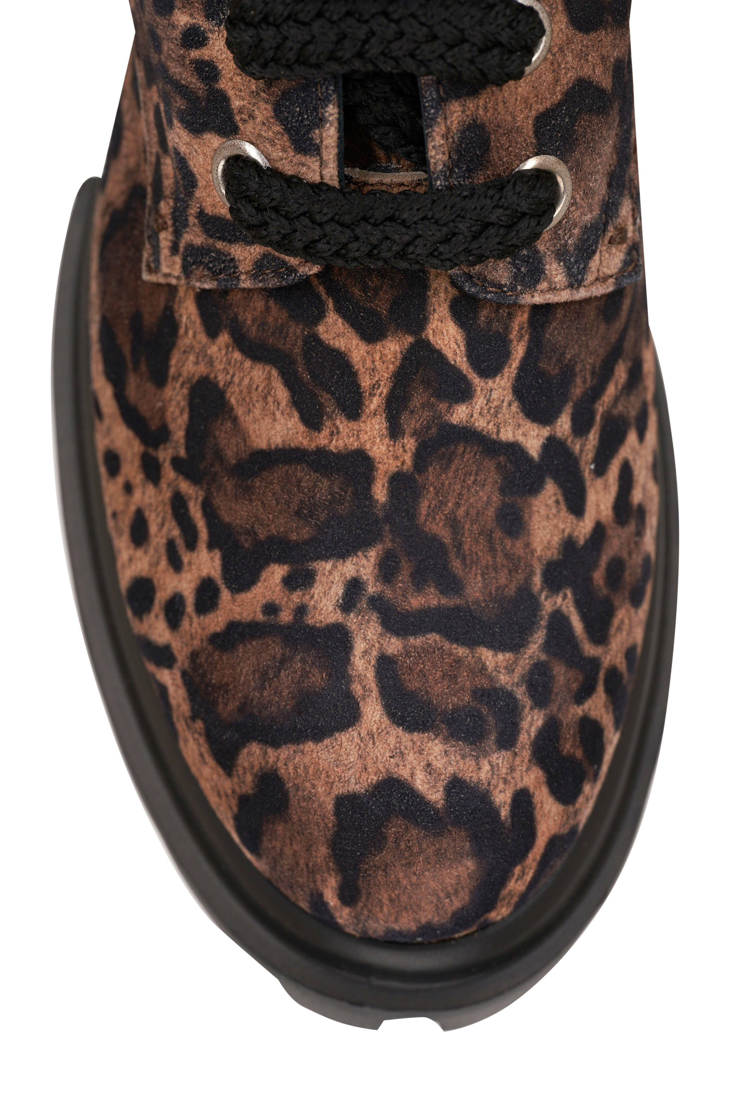 AGL Maxine New Leopard Lace Up Boot 60mm Mitchell Stores