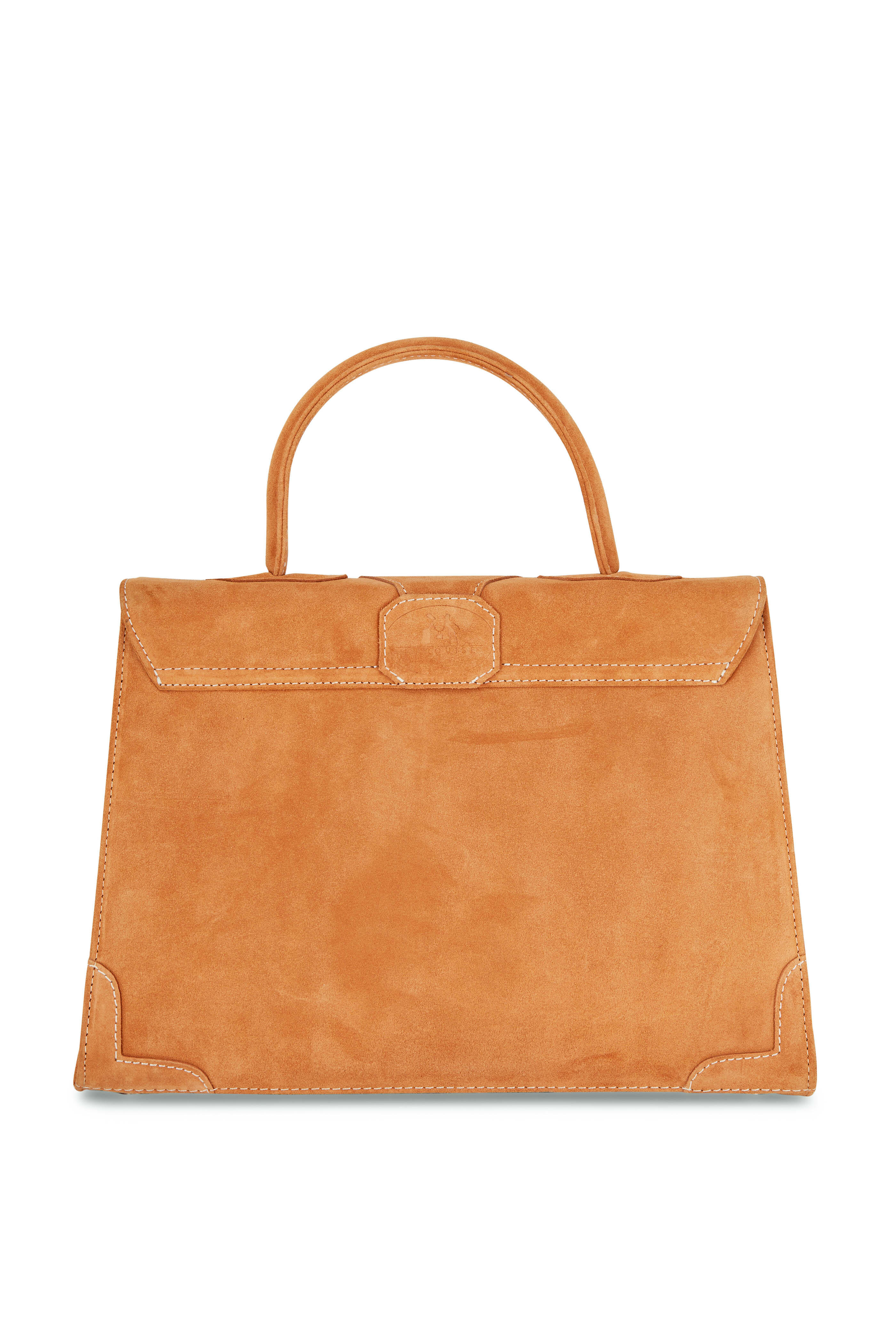 Marquise Paris - Leopard Panterra Apricot Suede & Satin Bag