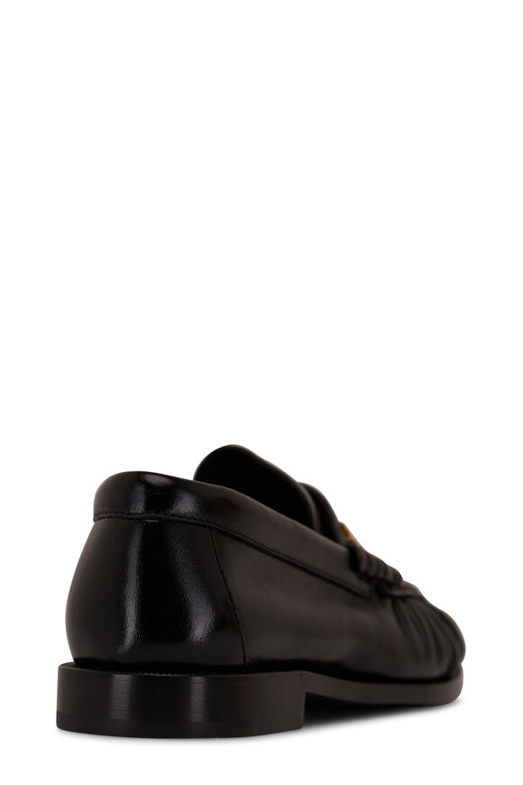 Saint Laurent - Le Loafer Black Nappa Moc Toe Penny Loafer