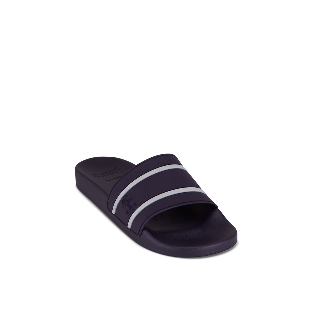 ブルネロクチネリ Brunello Cucinelli Raffia Slippers Brunello Cucinelli Monili-Embelled Techno Raffia拖鞋