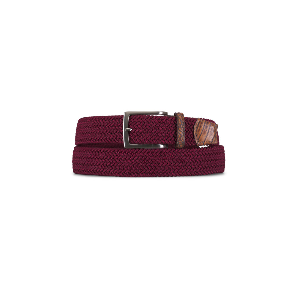 Torino Cotton Elastic Men's Belts in Navy - Regula main image 1