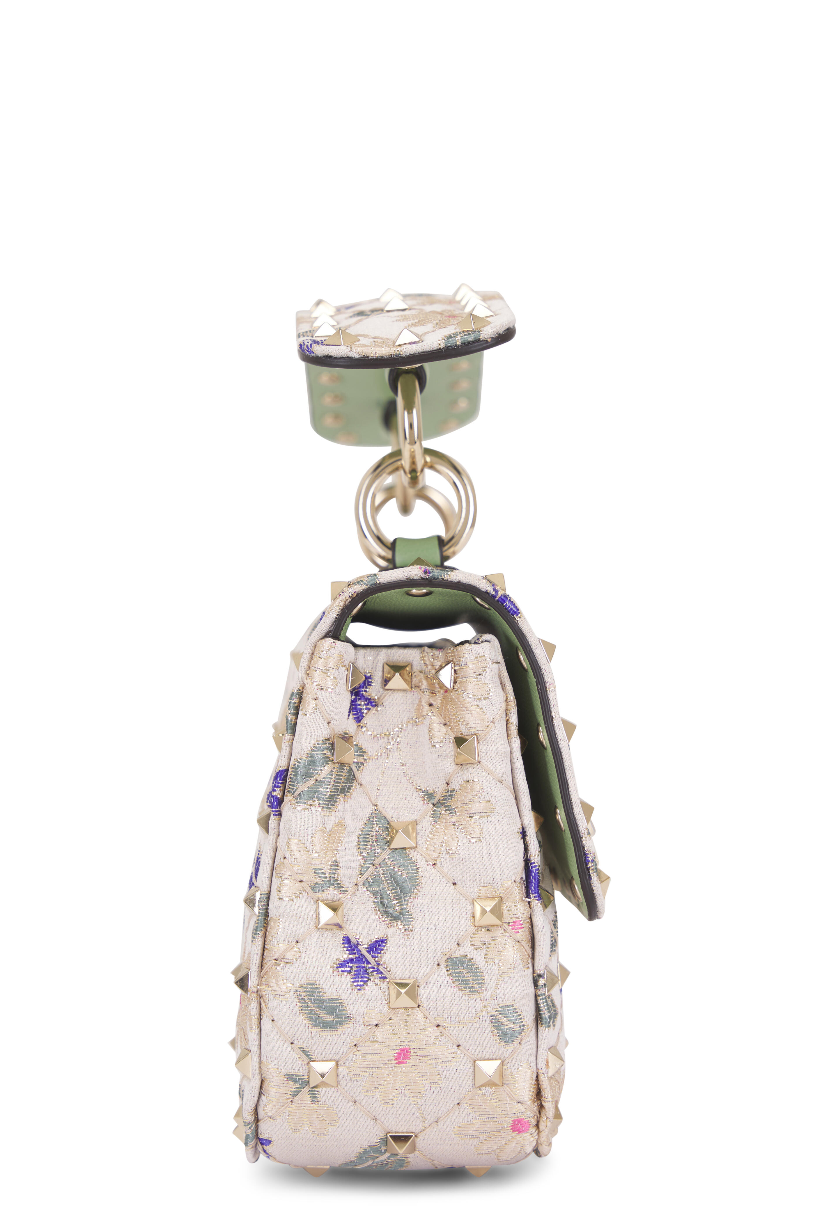 Valentino Garavani - Small Rockstud Spike Pétales d'Amour Chain Bag