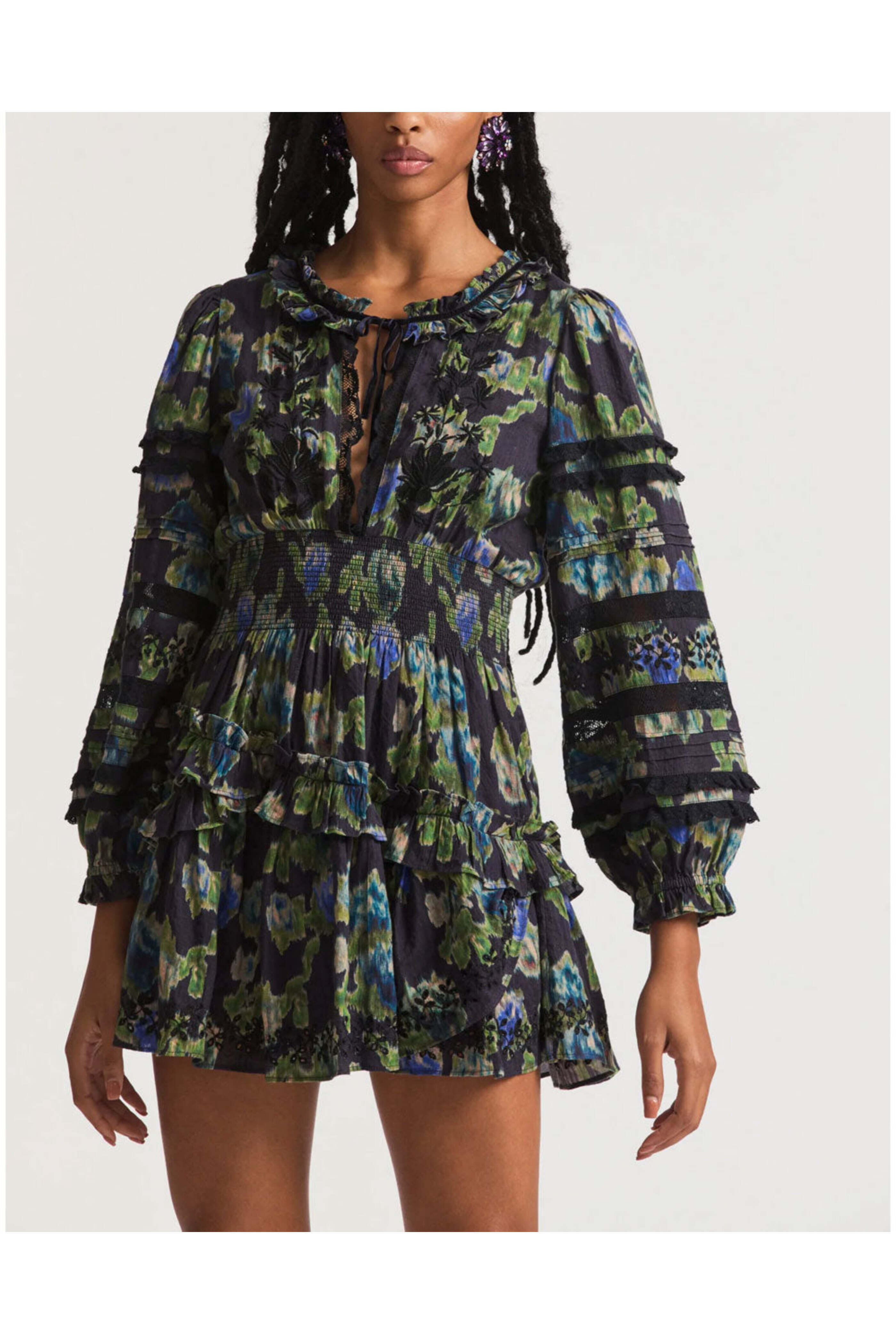 Loveshackfancy - Deep Blue Clarkie Mini Dress