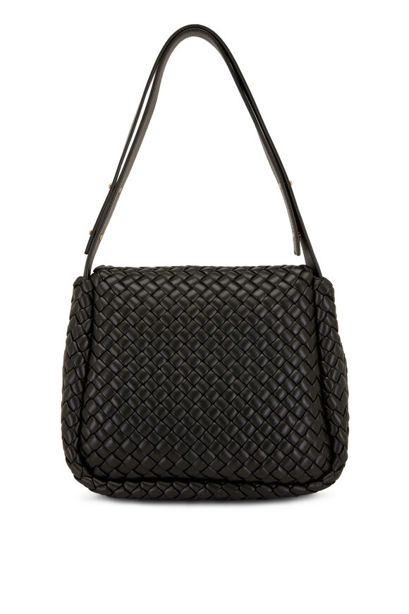 Bottega Veneta - Cobble Dark Green Padded Small Shoulder Bag