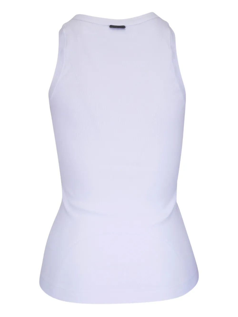 Brunello Cucinelli - White Stretch Cotton Tank