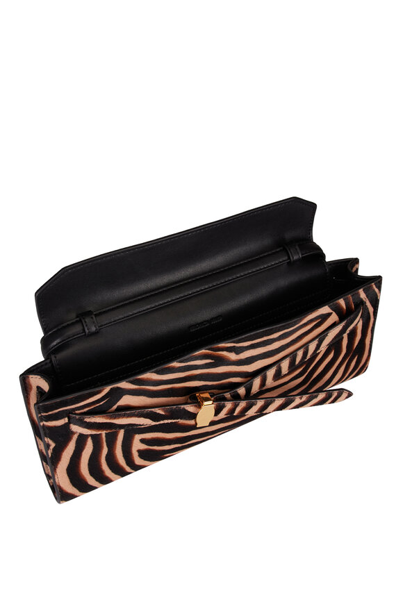Veronica Beard Tan & Black Dash Clutch - view 4