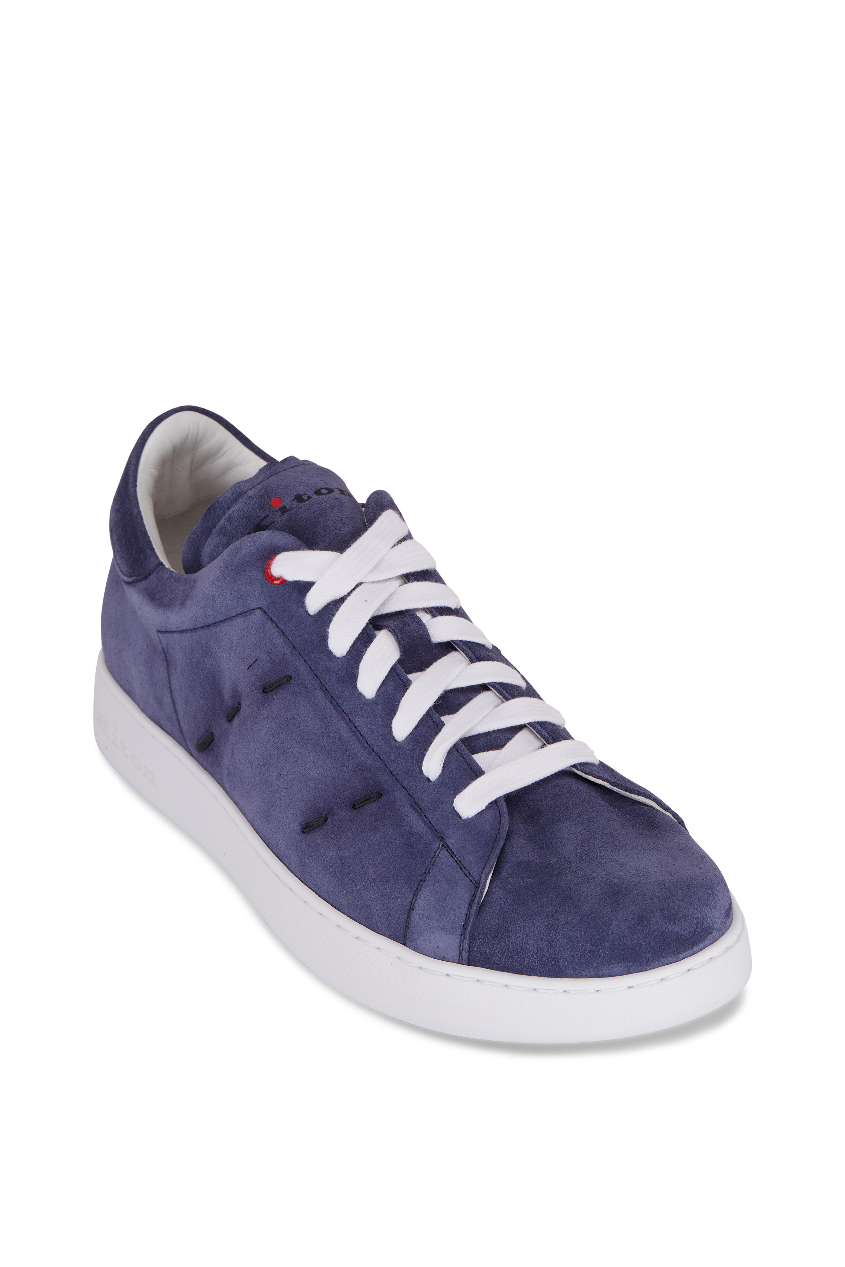 スニーカー KITON Suede sneakers Blue Kiton - Stitch Blue Suede Sneaker | Mitchell Stores