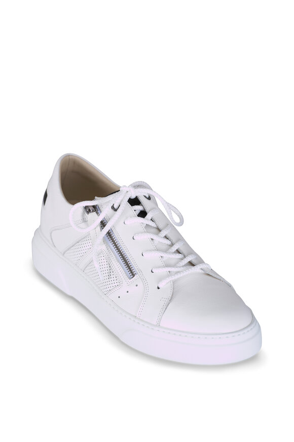 Ron White Mason White Leather Low Top Sneaker