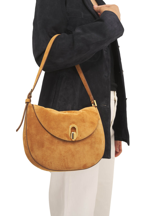 Savette Small Tondo Saddle Suede Hobo - view 2