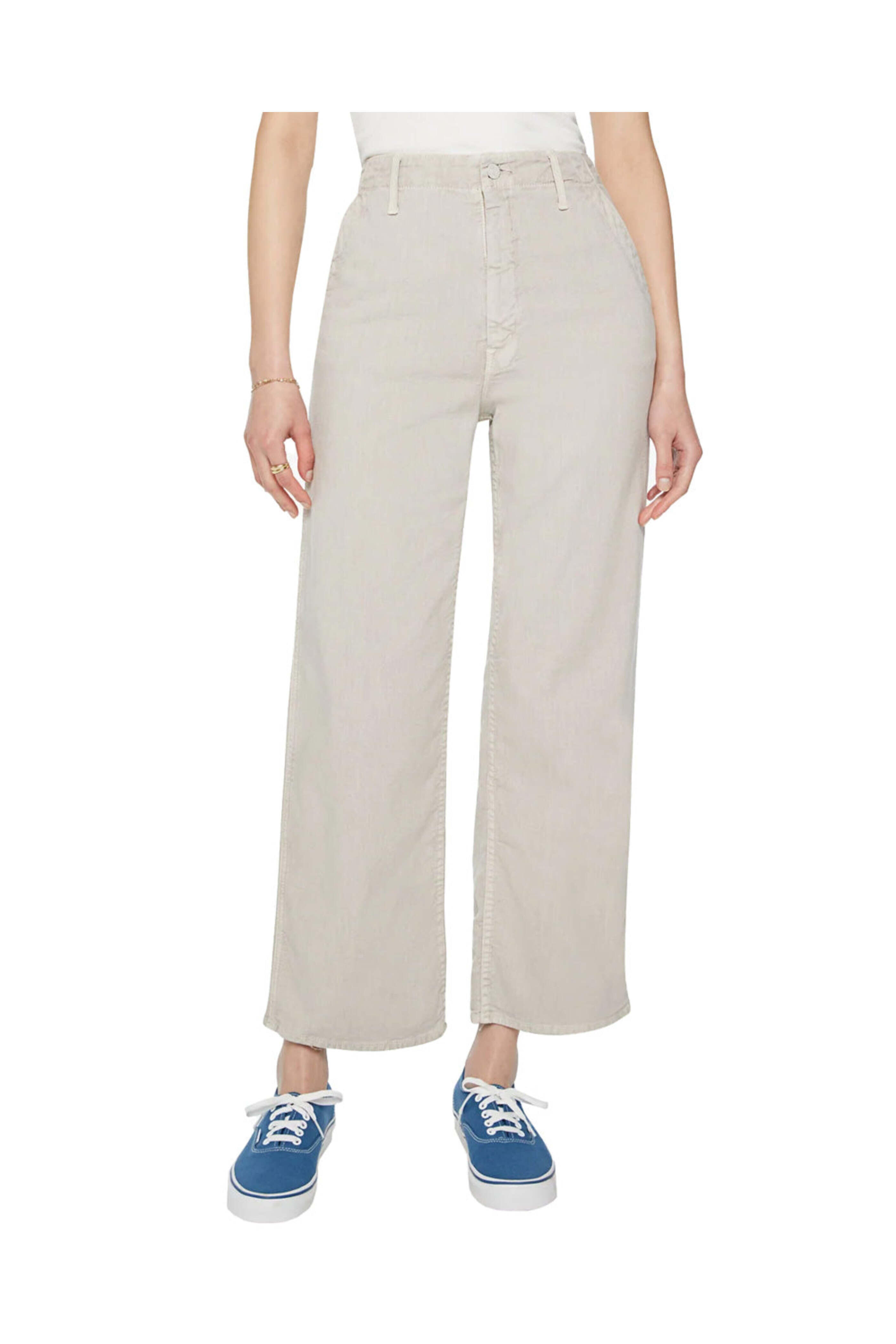 Mother - The Major Zip Ankle Jean in Oatmeal