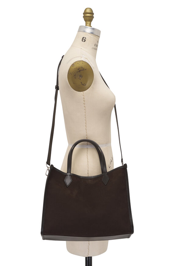 Métier Chameleon 30 Chocolate Nubuck Suede Satchel - view 7
