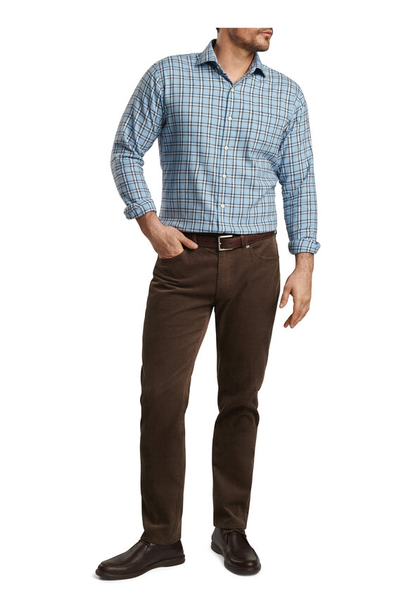 Peter Millar - Super Soft Brown Corduroy Five Pocket Pant 