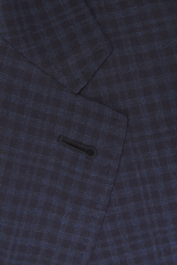 Canali Navy Blue Check Wool Sportcoat - view 5
