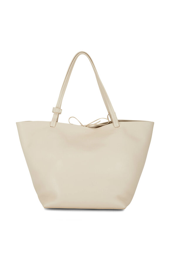 The Row - Park Tote Three Vanilla Smooth Leather Tote