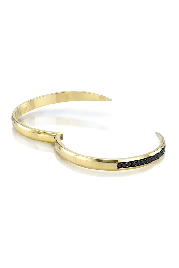 Dru - Black Diamond Claw Bangle