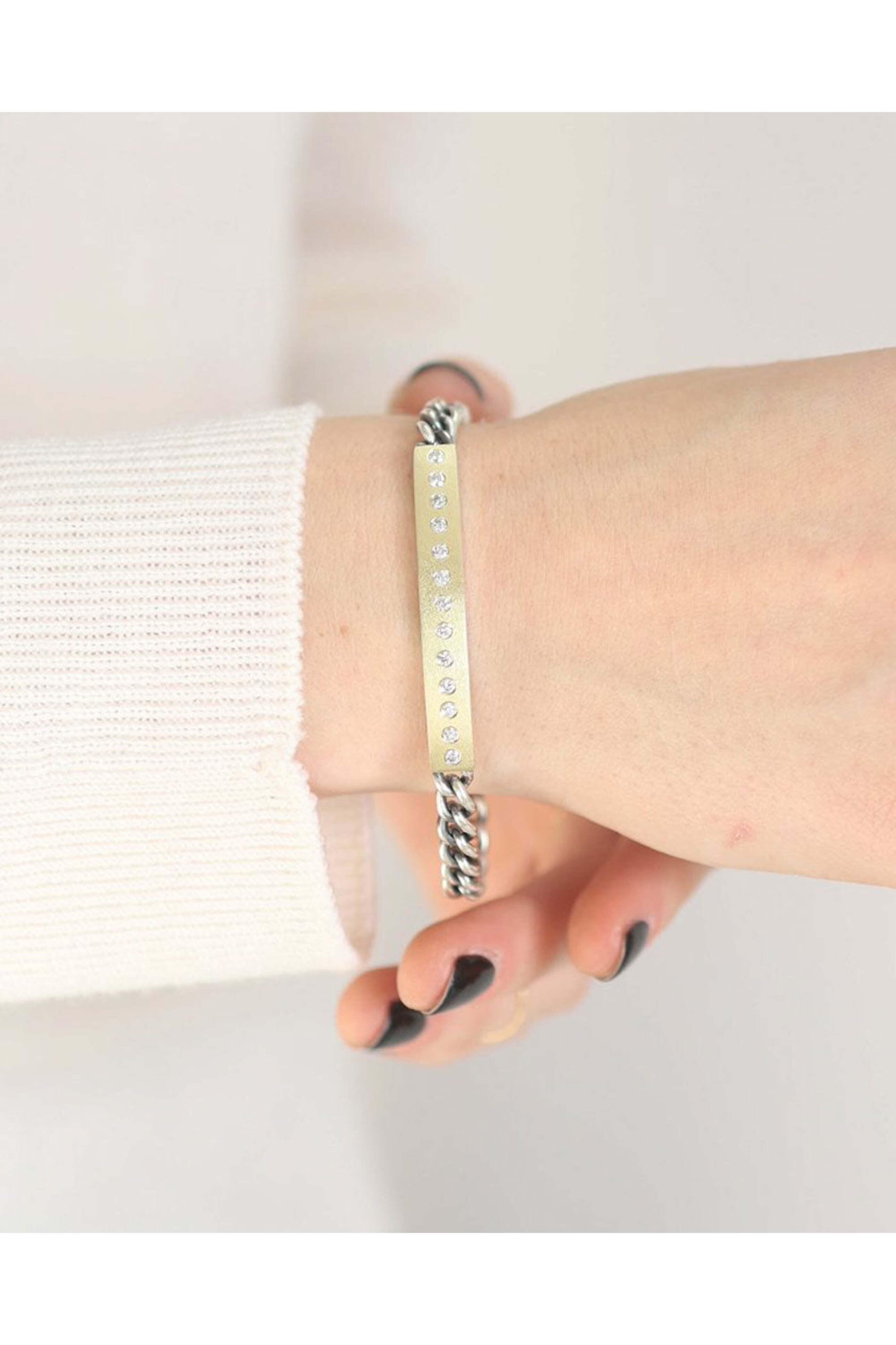 Rene Escobar - Yellow Gold Diana Link Bracelet